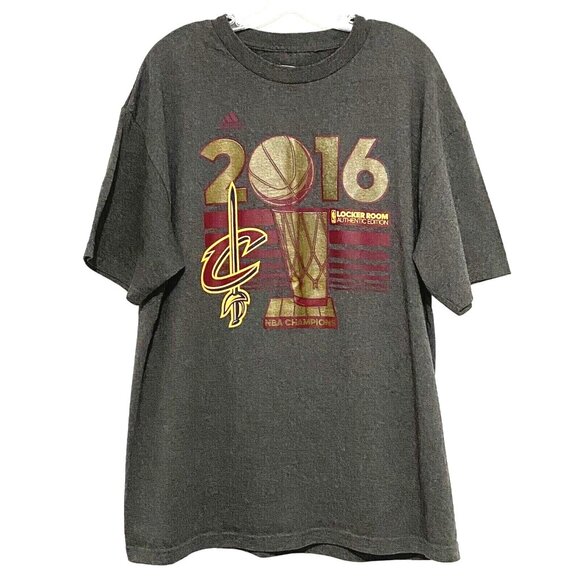 Adidas Cleveland Cavaliers 2016 NBA Champions T-Shirt XL Locker Room Authentic - Picture 2 of 4